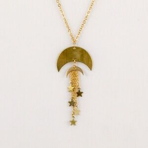 🌛✨Double Moon and Star Necklace ✨🌜